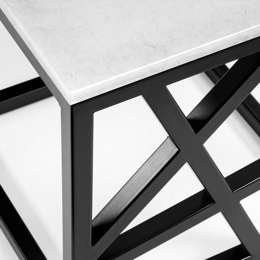 PITTSBURGH Glass Ceramic Side Table
