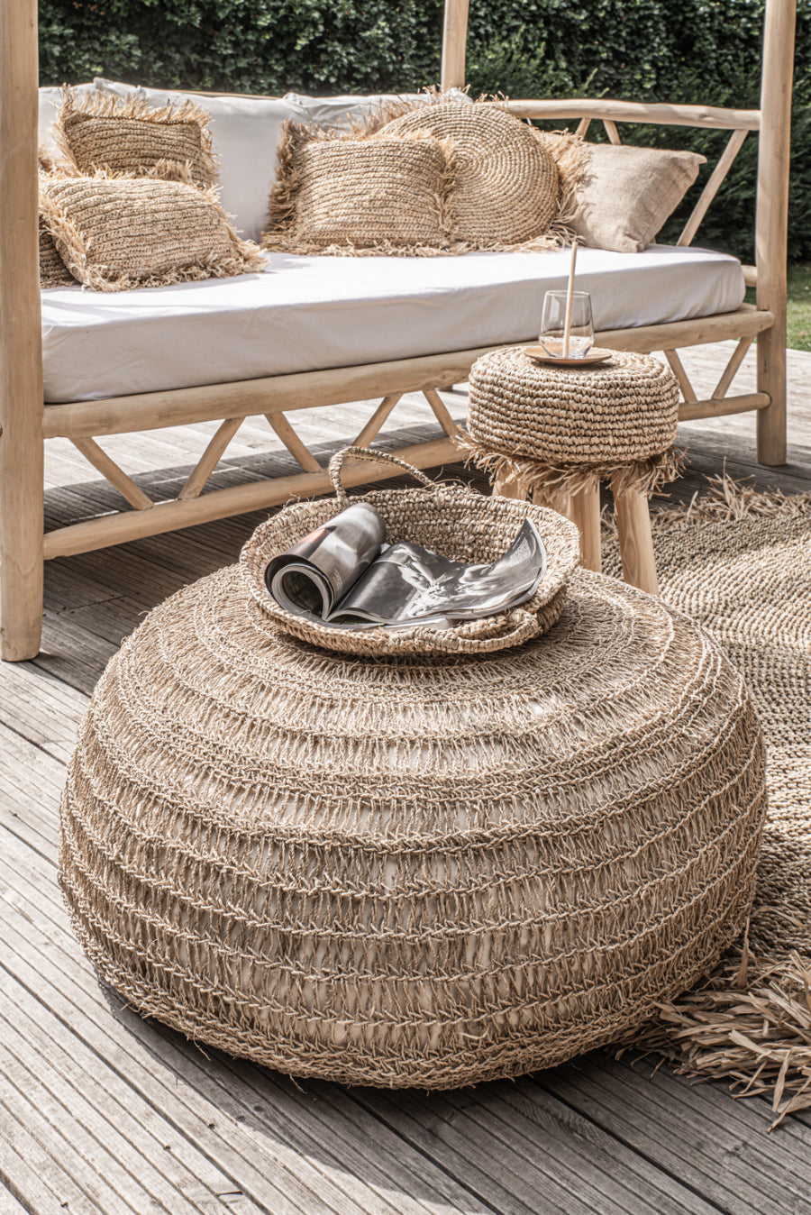 SEAGRASS Pouffe 60 & 80CM