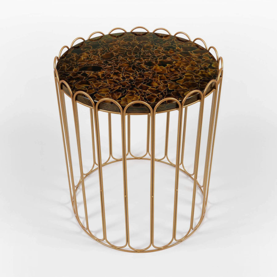 LONDON Glass Ceramic Side Table
