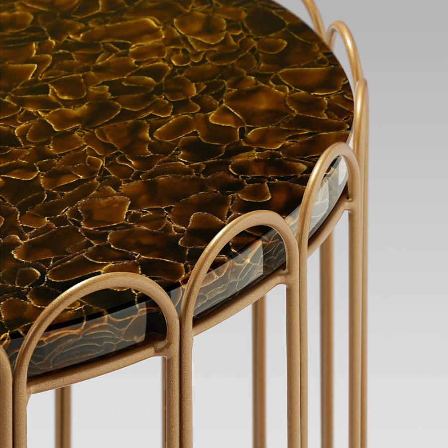 LONDON Glass Ceramic Side Table