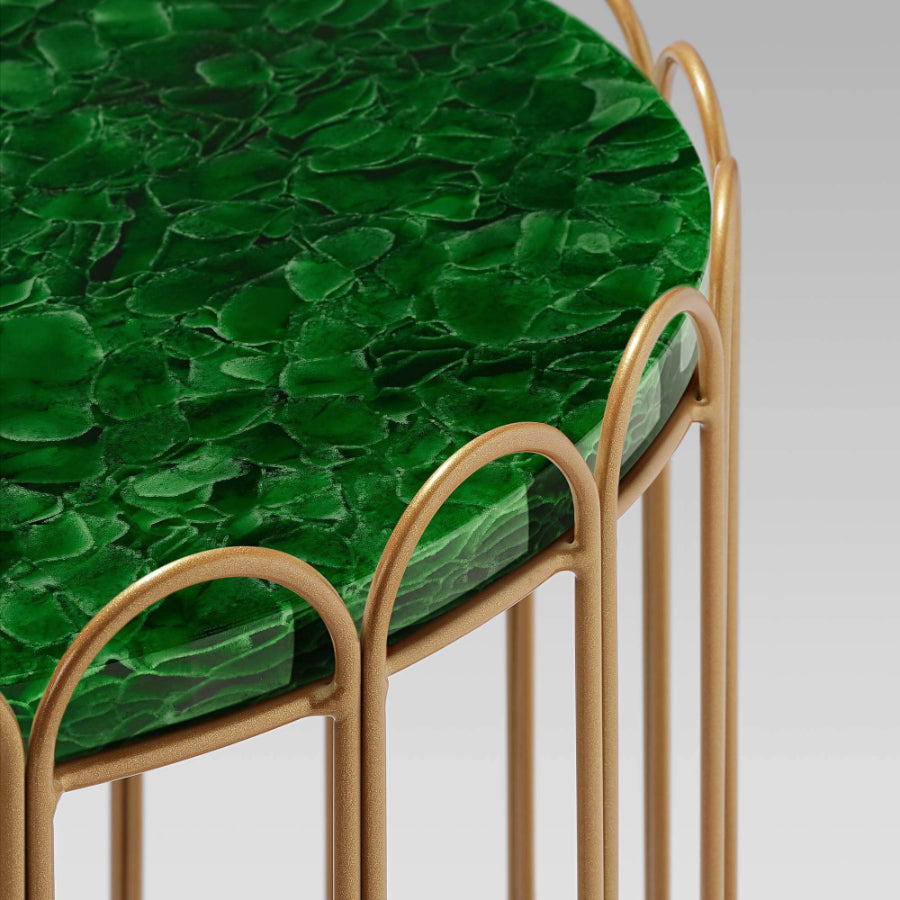 LONDON Glass Ceramic Side Table