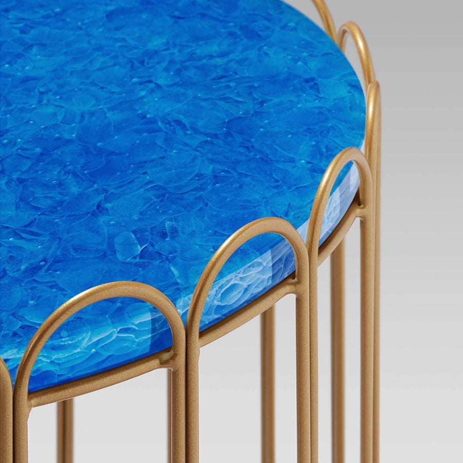 LONDON Glass Ceramic Side Table