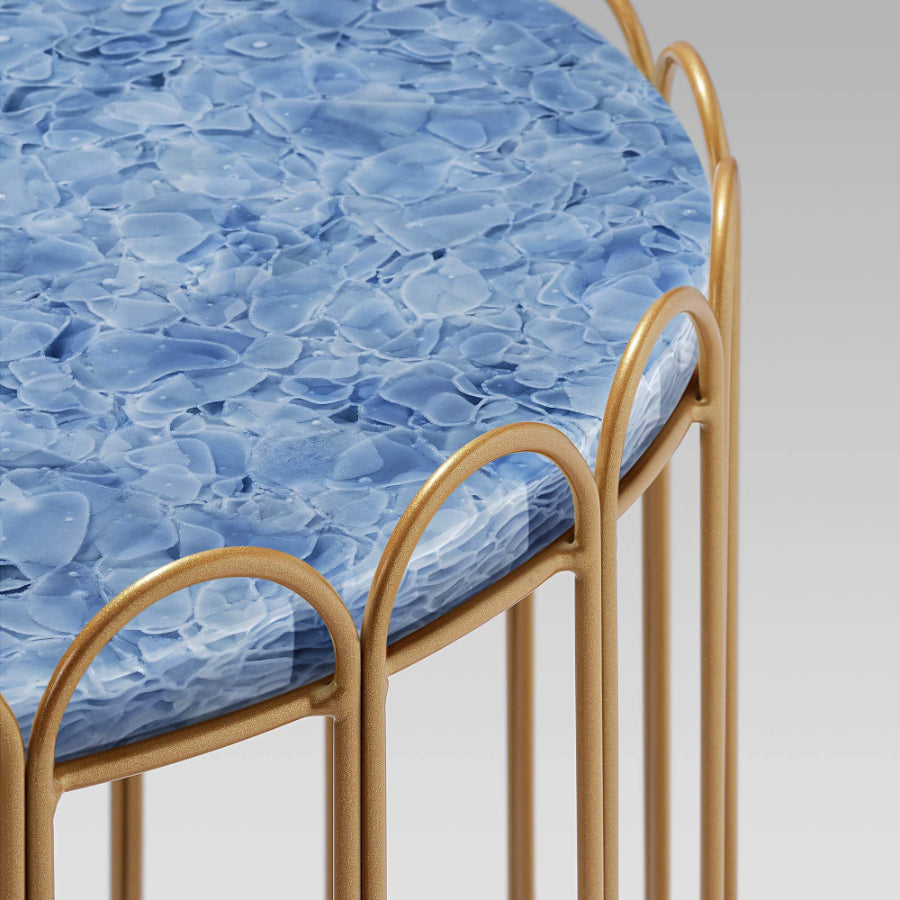 LONDON Glass Ceramic Side Table