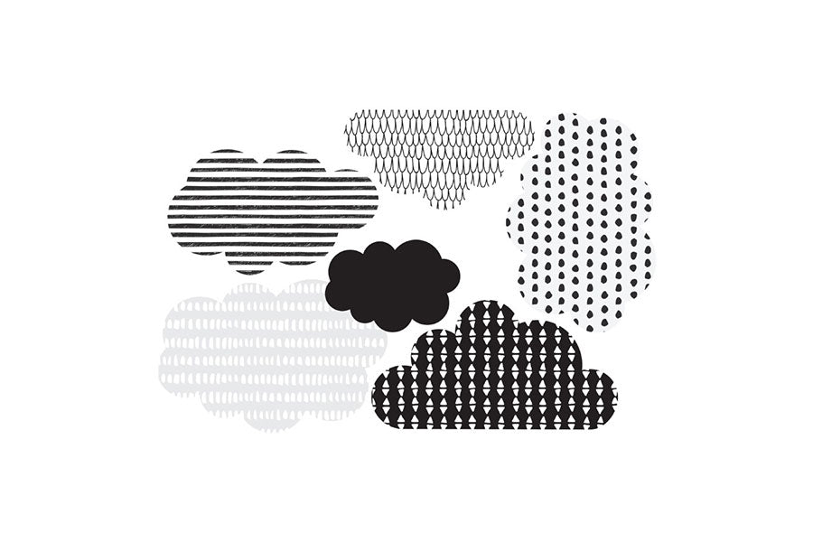 SCANDINAVIAN CLOUDS Wall Sticker SET