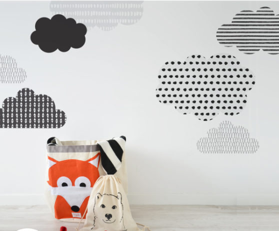 SCANDINAVIAN CLOUDS Wall Sticker SET