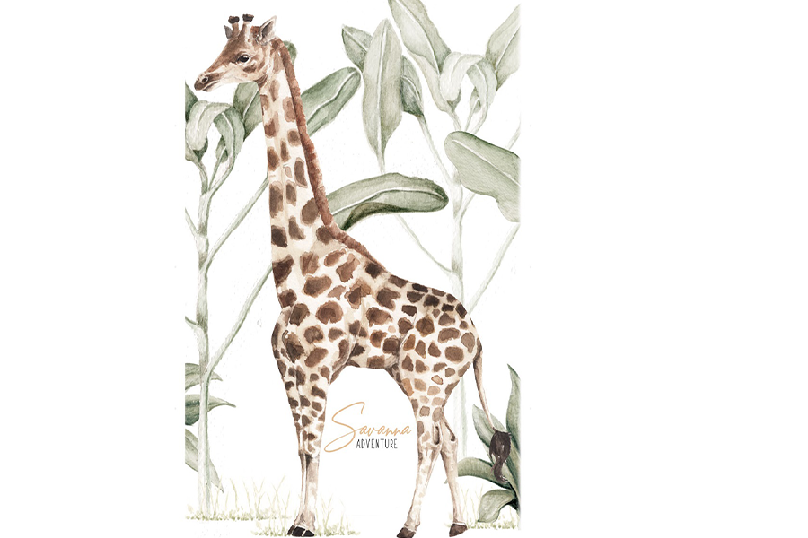 GIRAFFE Wall Sticker 50x83CM