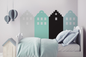 PASTEL MINTY AMSTERDAM Wallsticker Behind the Bed