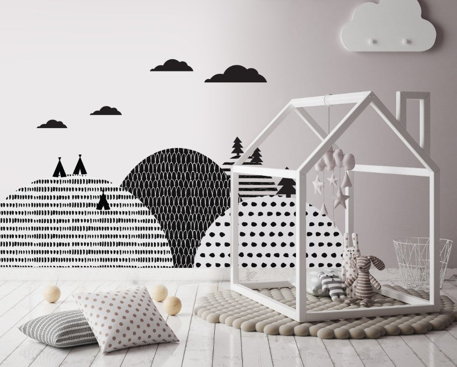 SCANDINAVIAN MOUNTAINS Wall Sticker Set