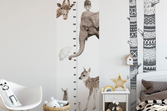 I Love Animals Growth Chart Wall Sticker