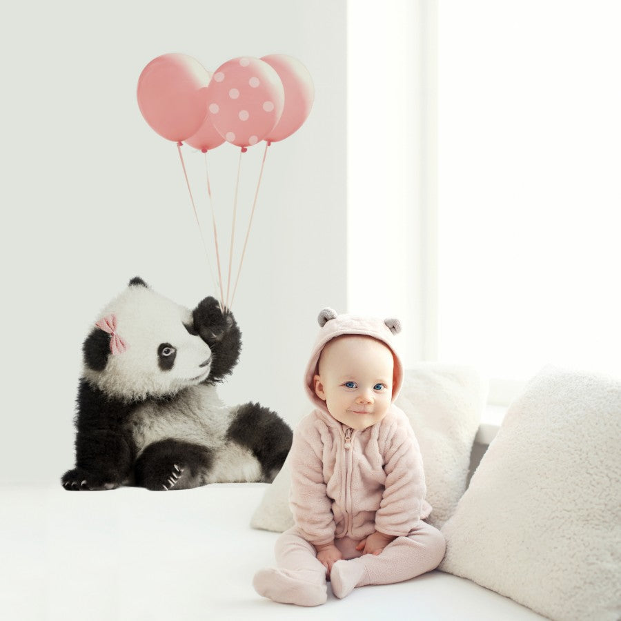 PANDA WITH BALLOONS Wall stickers