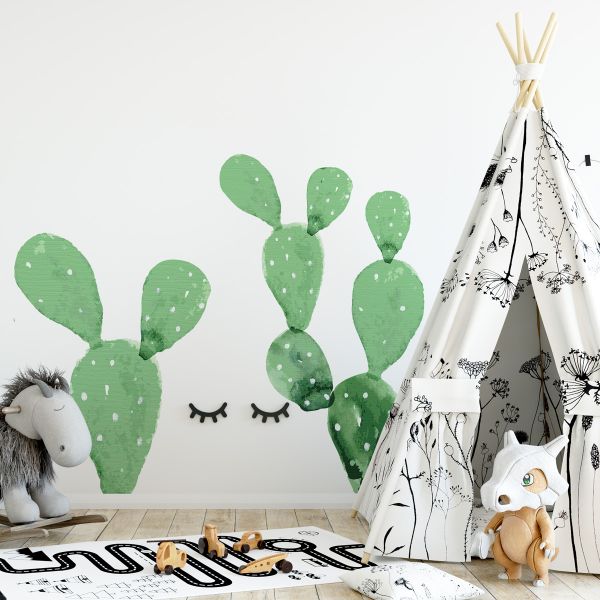 Set CACTUS Autocolant Perete 100x100CM