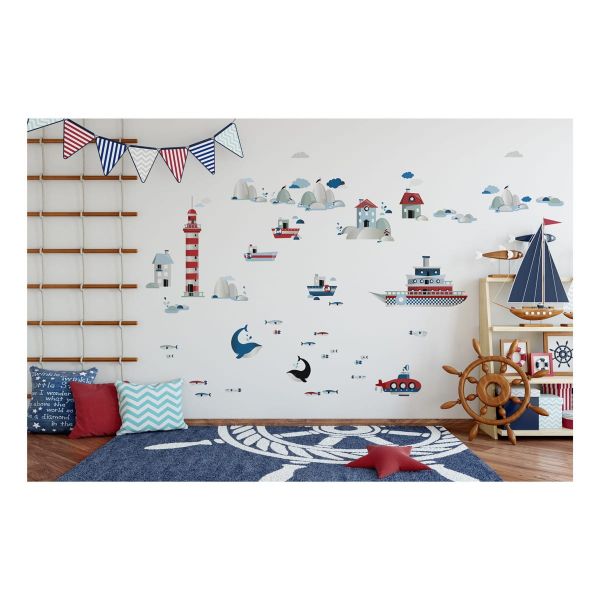 LIFE BY THE SEA Wall Sticker