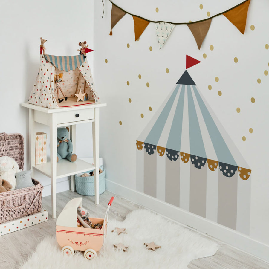 CIRCUS Blue Wall Sticker