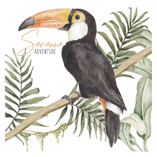 Autocolant de perete TOUCAN Savanna Adventure 