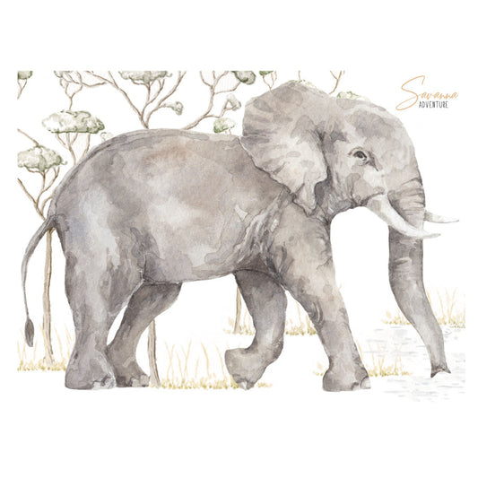 Sticker de perete ELEFANT Savanna Adventure 