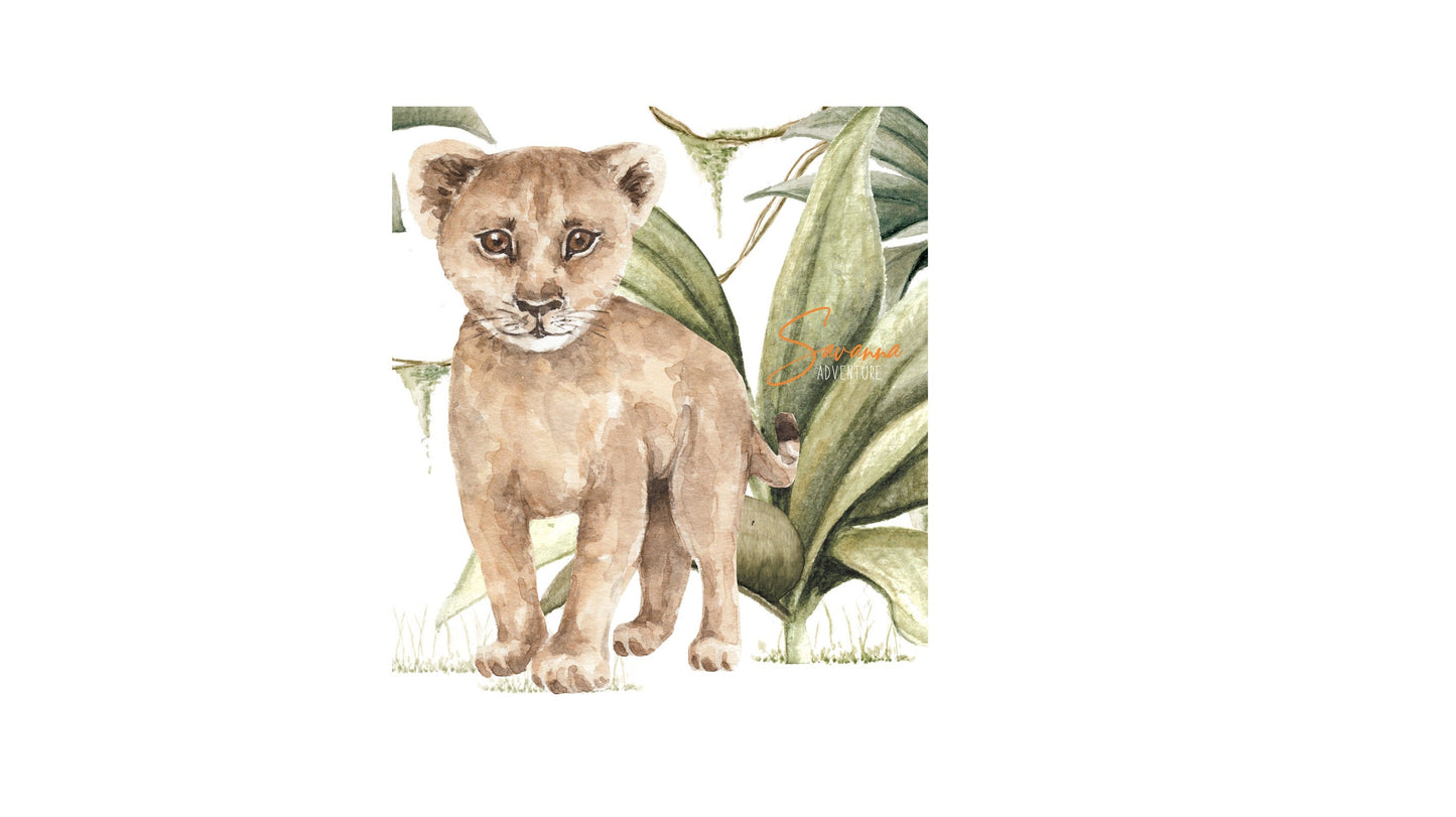 Autocolant de perete LITTLE Lion 