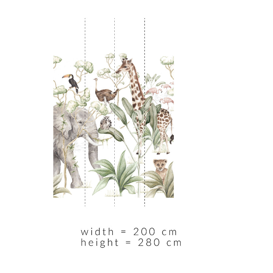 SAVANNA Adventure Set Wallpaper 200cm wide