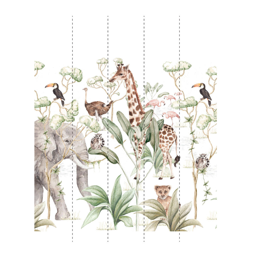 SAVANNA Adventure Set Wallpaper 250cm wide