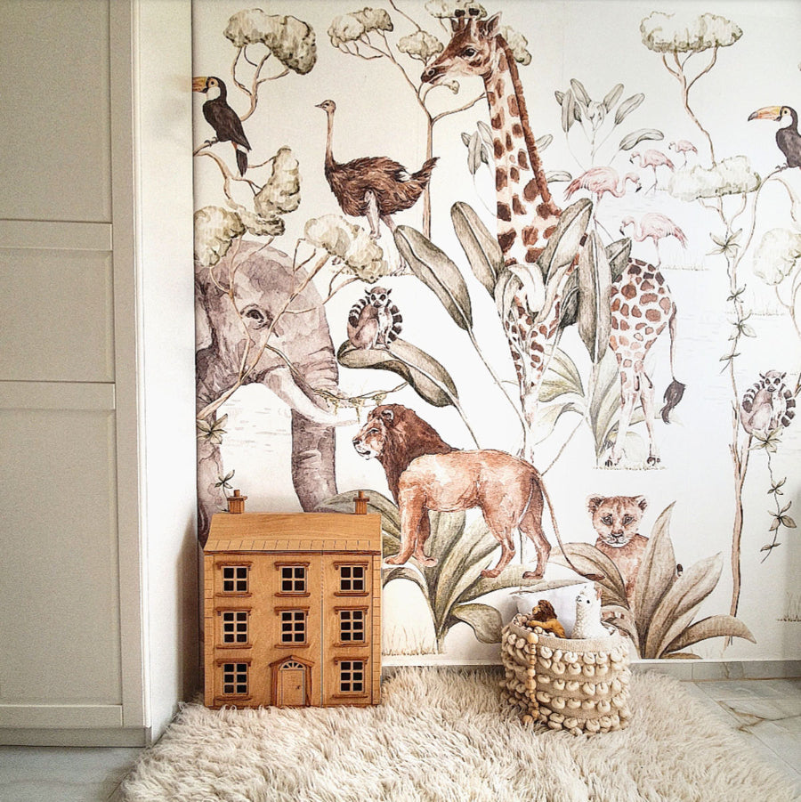 SAVANNA Adventure Set Wallpaper 250cm wide