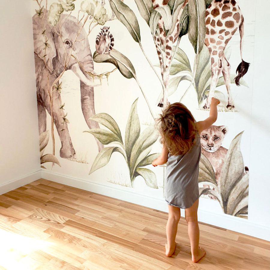 SAVANNA Adventure Set Wallpaper 250cm wide