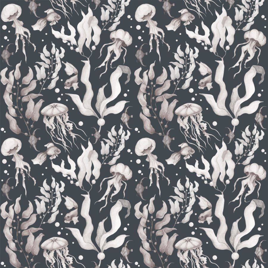 MAGIC Of The Ocean Navy Blue Small Wallpaper