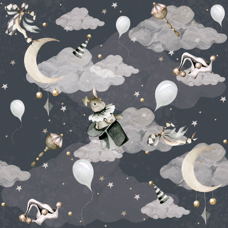 MAGIC Celebration – Grey Blue / Toys From The Attic Wallpaper