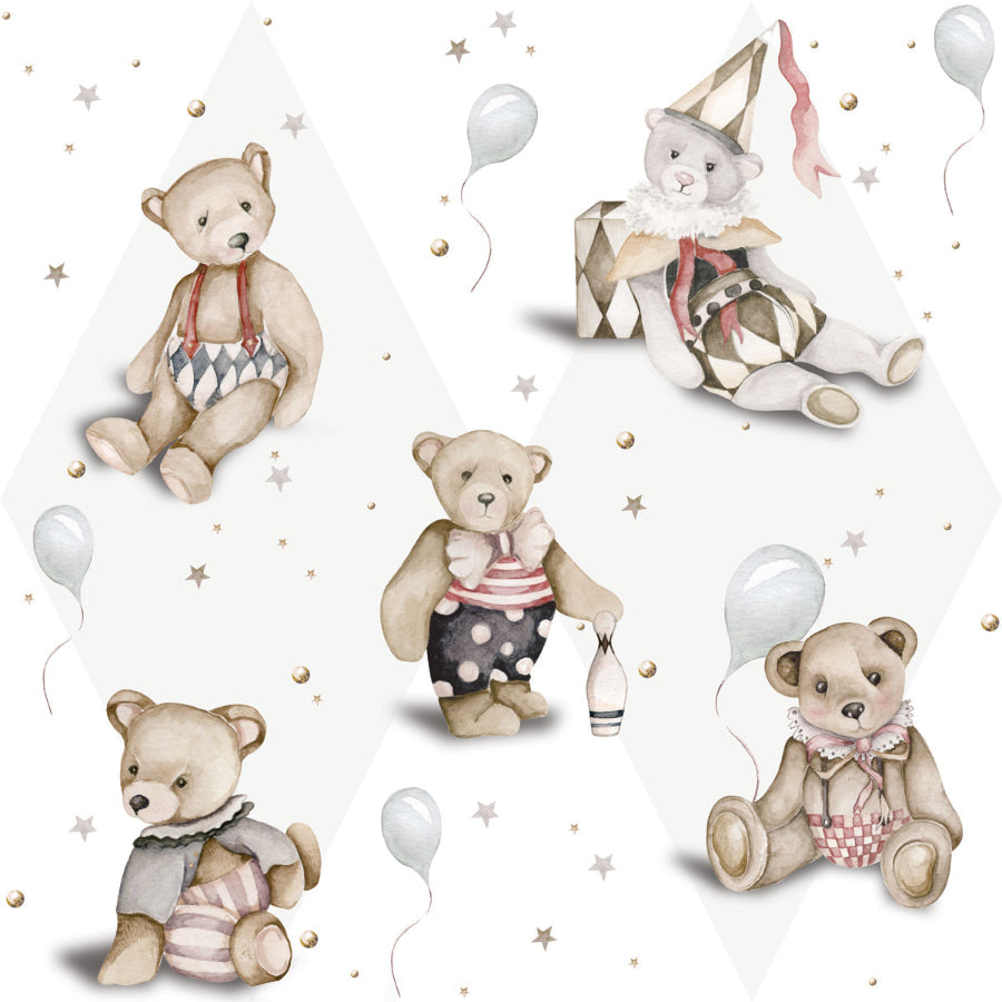 TEDDY Bear French / Toys From The Attic Wallpaper 