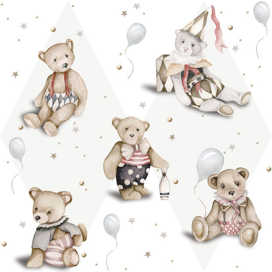 TEDDY Bear French / Toys From The Attic Wallpaper 