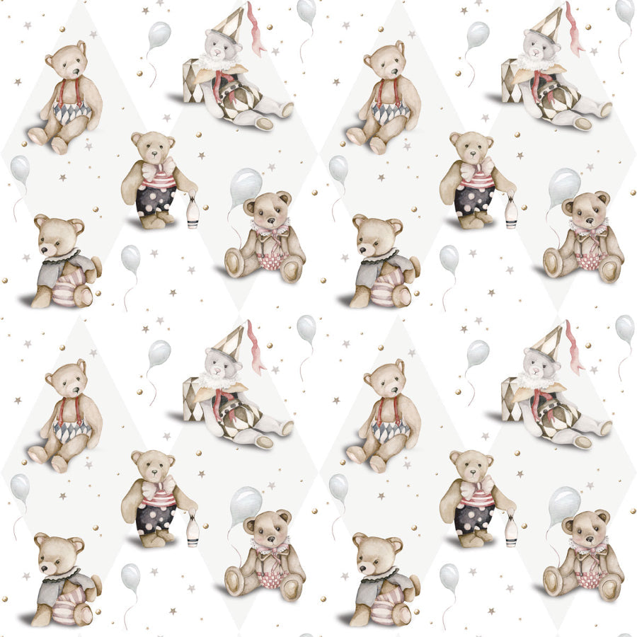 TEDDY Bear French Small / Toys From The Attic Wallpaper