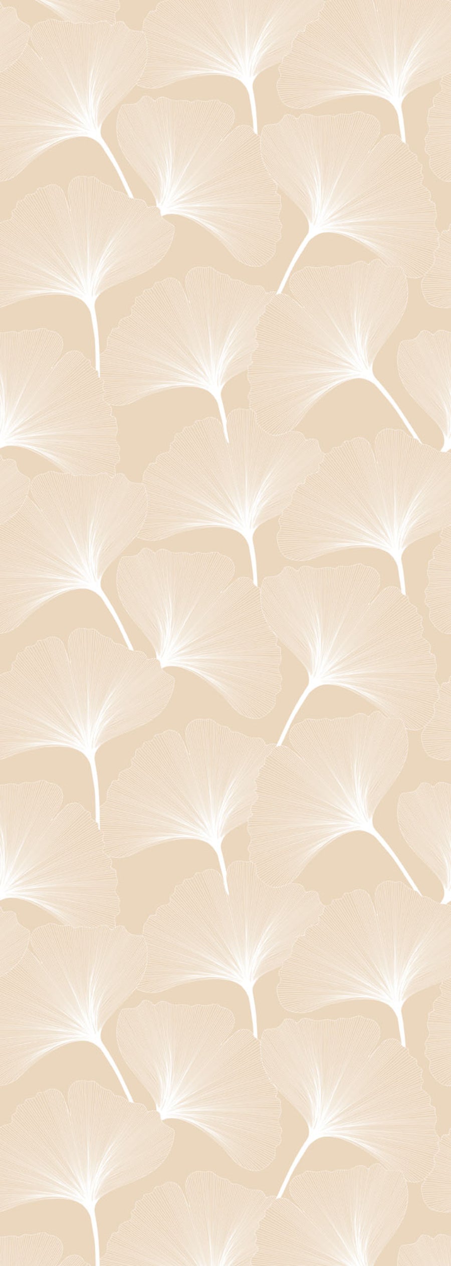 Tapet CLASIC Big Gingko Pattern Ivory