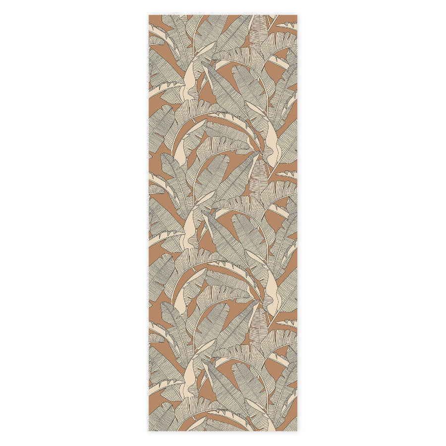 CLASSIC Big Palm Leaves Ivory Cinnamon Wallpaper