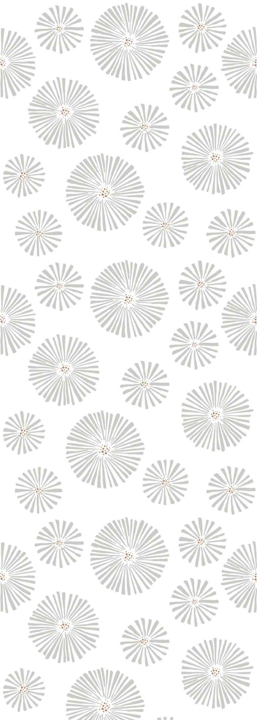 CLASSIC Graphic Flowers Light Wallpaper