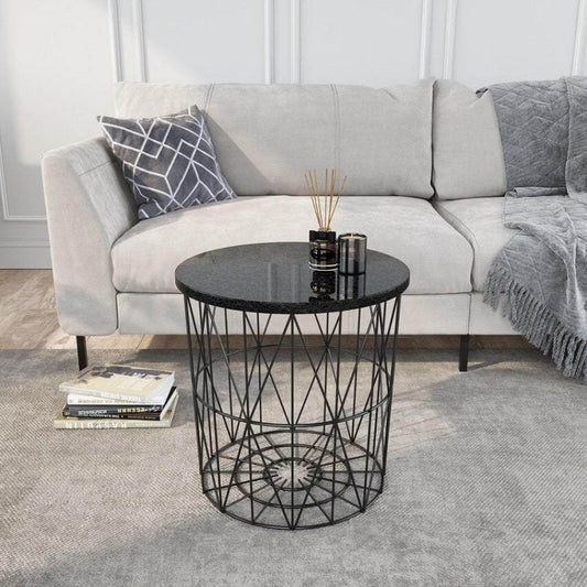 MILAN Glass Ceramic Side Table