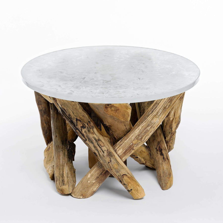 LAKETAHOE Glass Ceramic Coffee Table