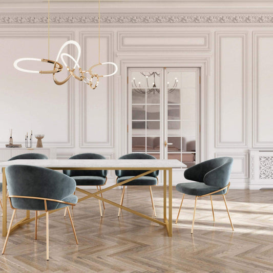 PRAGUE Glass Ceramic Dining Table