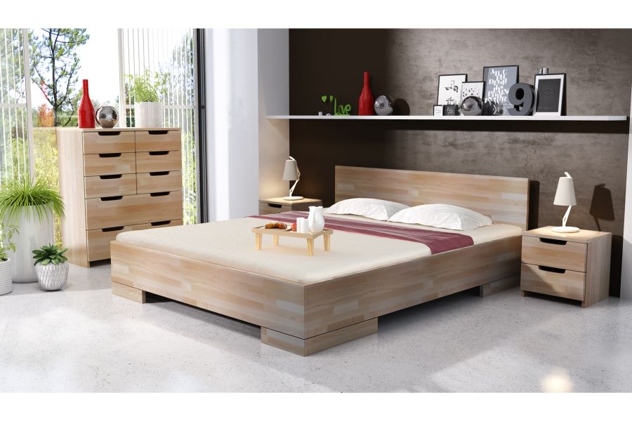 SPECTRUM Beech Maxi with Storage Bed