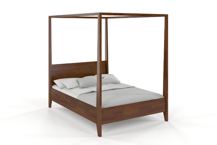 CANOPY Walnut Pine Bed
