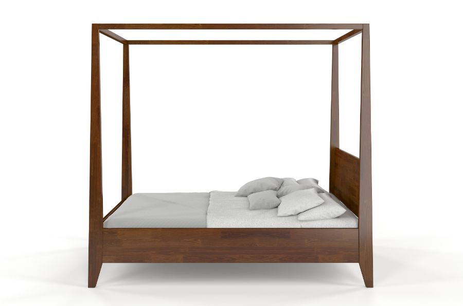 CANOPY Walnut Pine Bed