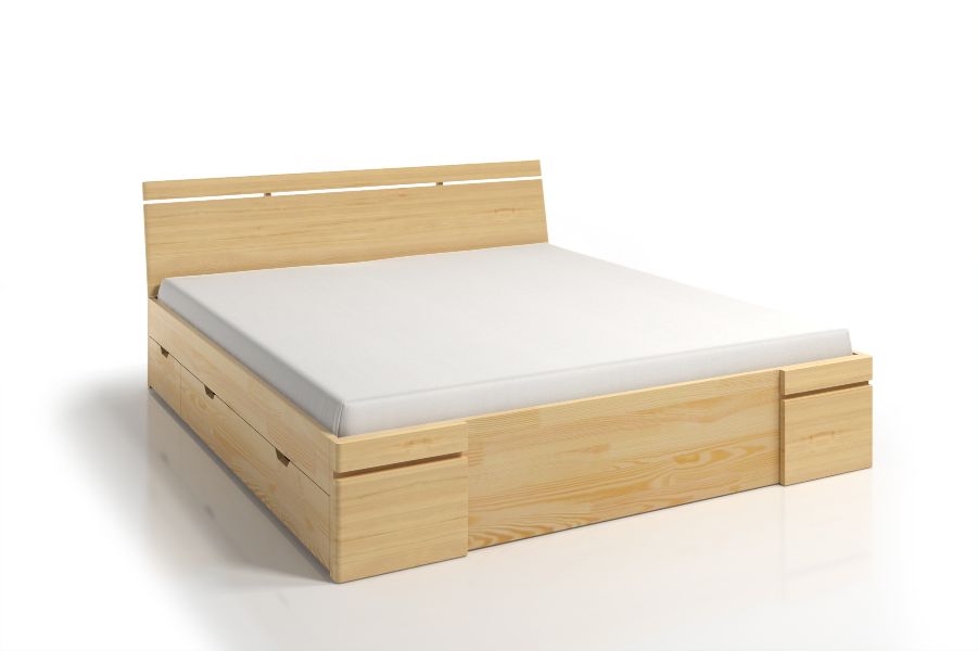 SPARTA Pine Maxi Bed With Drawers