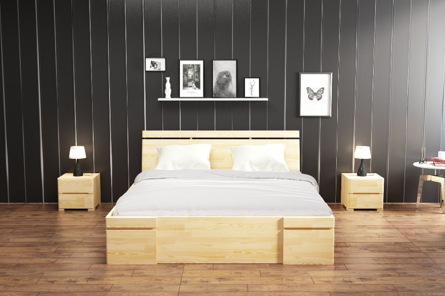 SPARTA Pine Maxi Bed With Drawers