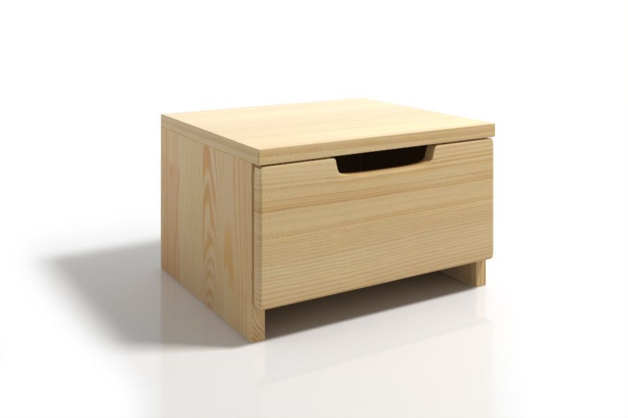 SPECTRUM Pine Low Bedside Cabinet