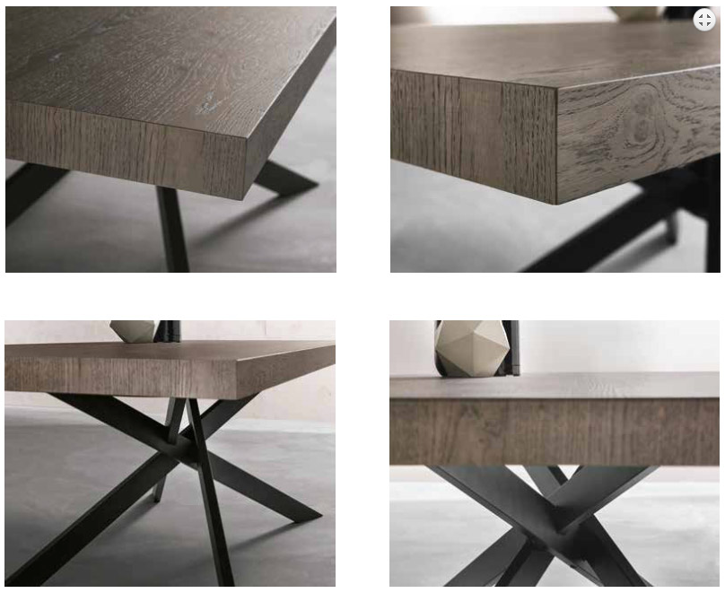 DAVIS Dining Table Crossed Legs 160CM, 180CM & 200CM