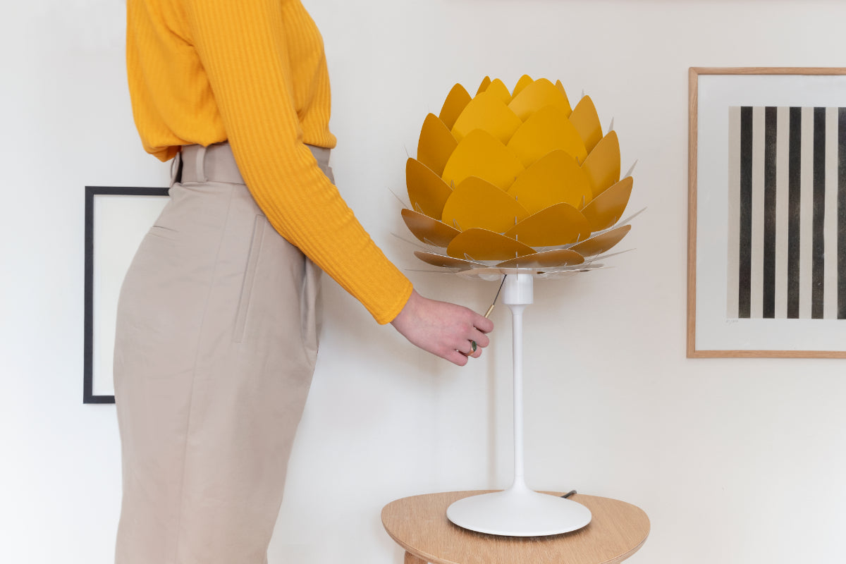 ALUVIA Saffron Yellow Table Lamp