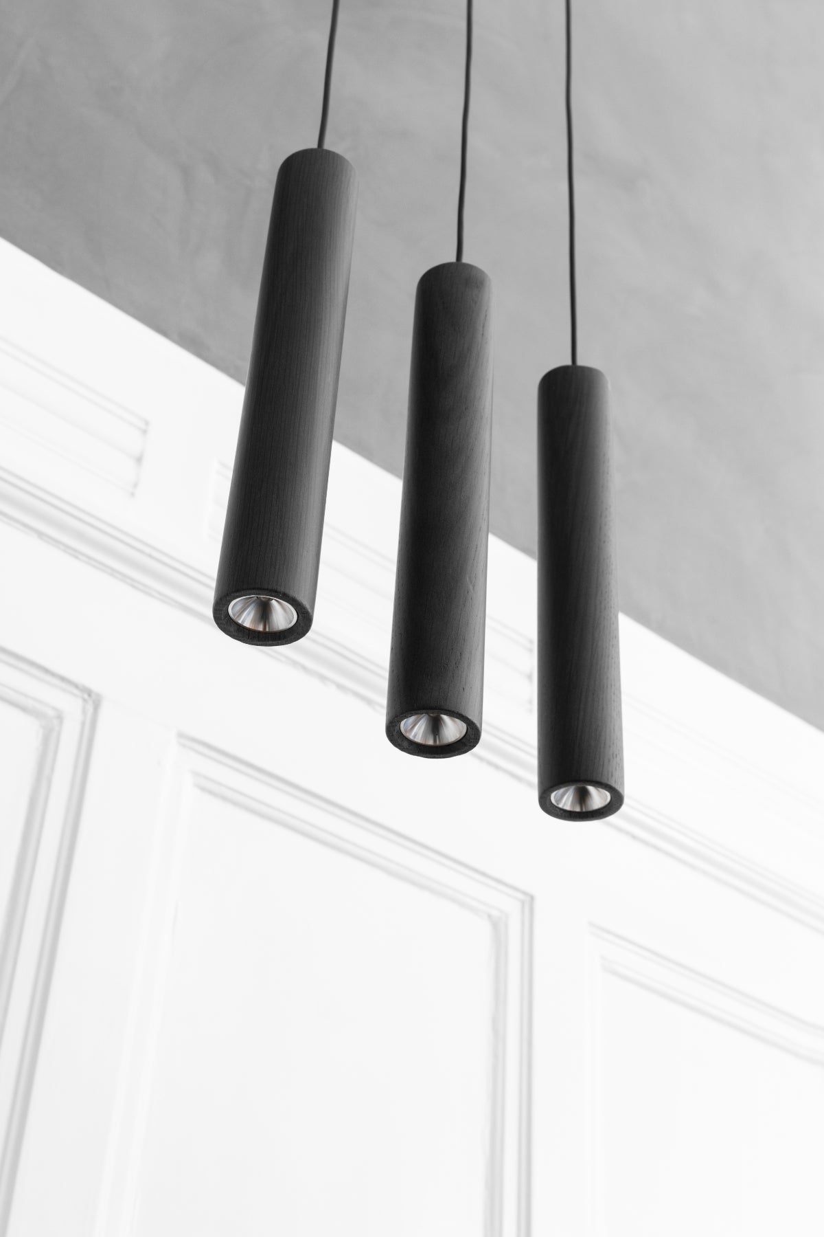 CHIMES Cluster 3 Oak LED Pendant Lights