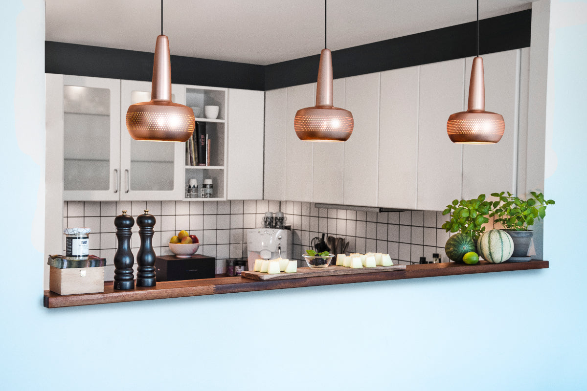 CLAVA Pendant, Brushed Copper