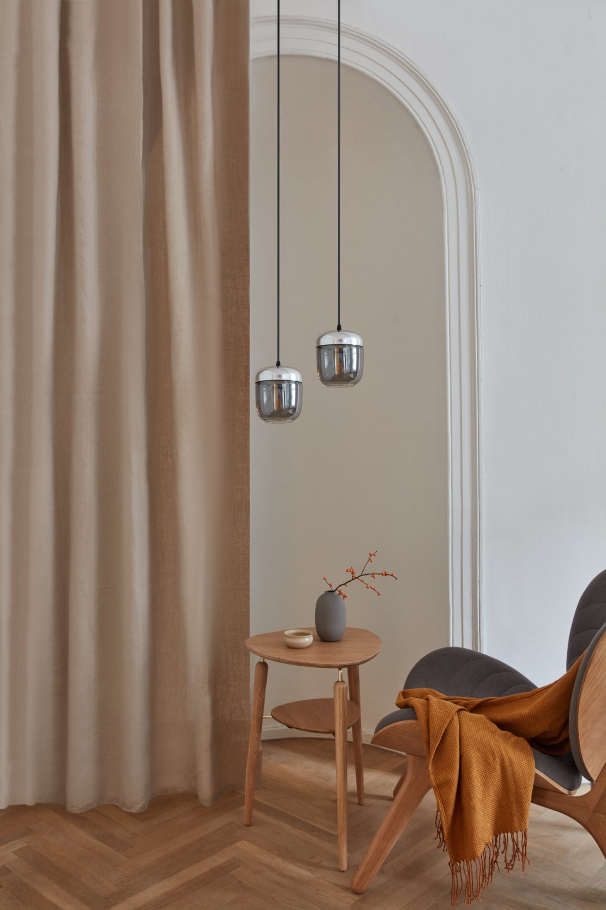 ACORN Smoked Steel Pendant Light