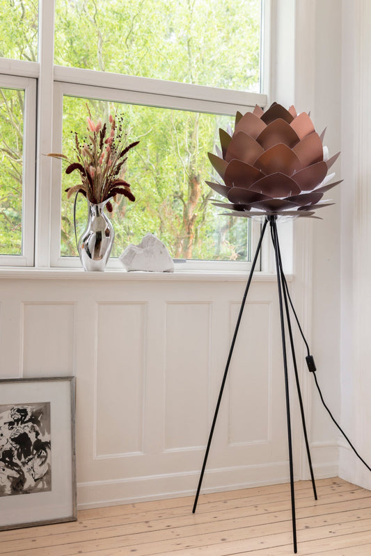 Lampa de podea SILVIA Bronz Periat
