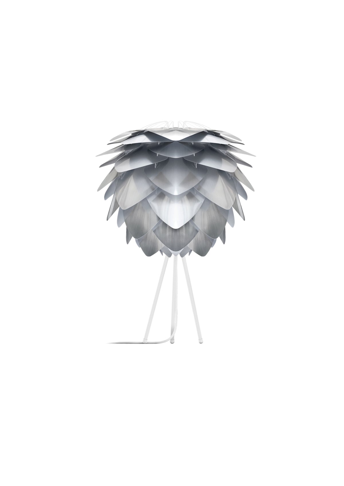 SILVIA Brushed Steel Table Lamp
