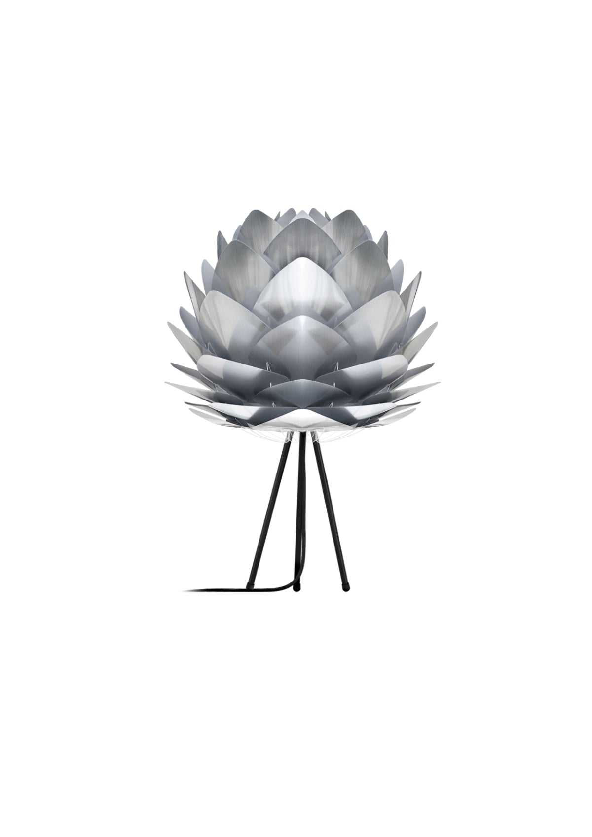 SILVIA Brushed Steel Table Lamp