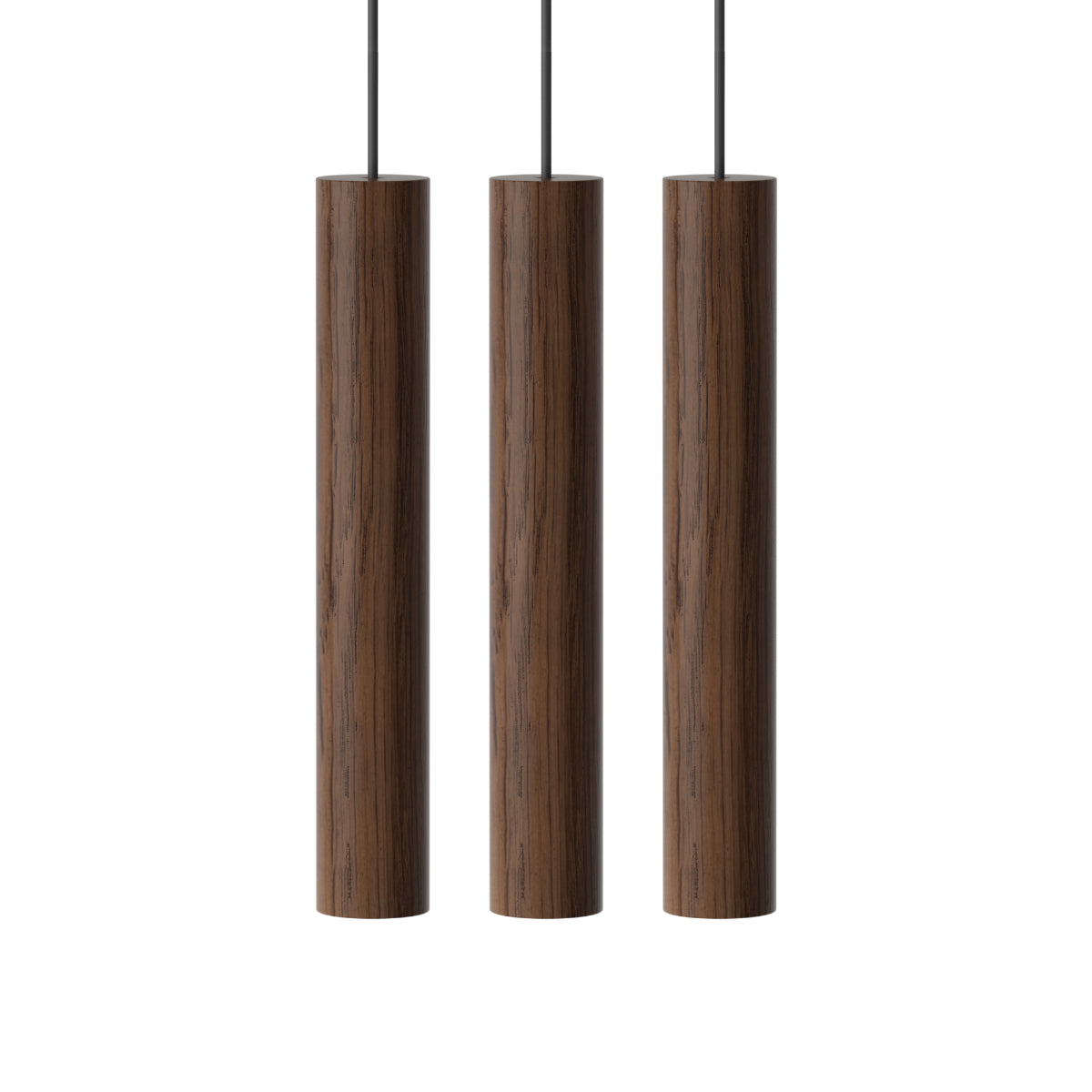 CHIMES Cluster 3 Oak LED Pendant Lights